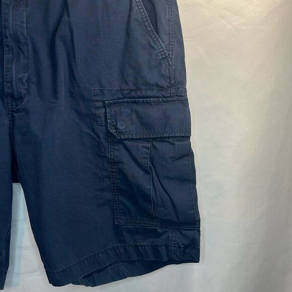 Levi’s Strauss & co Two Horse Brand Navy Blue Cargo Shorts size 40 100% Cotton - Picture 2 of 7